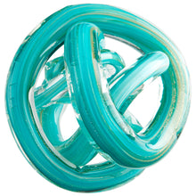 Load image into Gallery viewer, Teal Glass Knots
