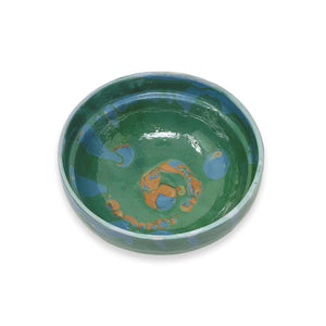 Marbleized Romanian Bowls - Blue/Green