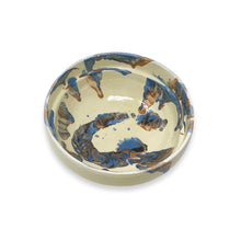 Load image into Gallery viewer, Marbleized Romanian Bowls - Cream/Blue
