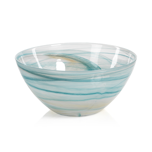 Alabaster Lagoon Glass Bowl
