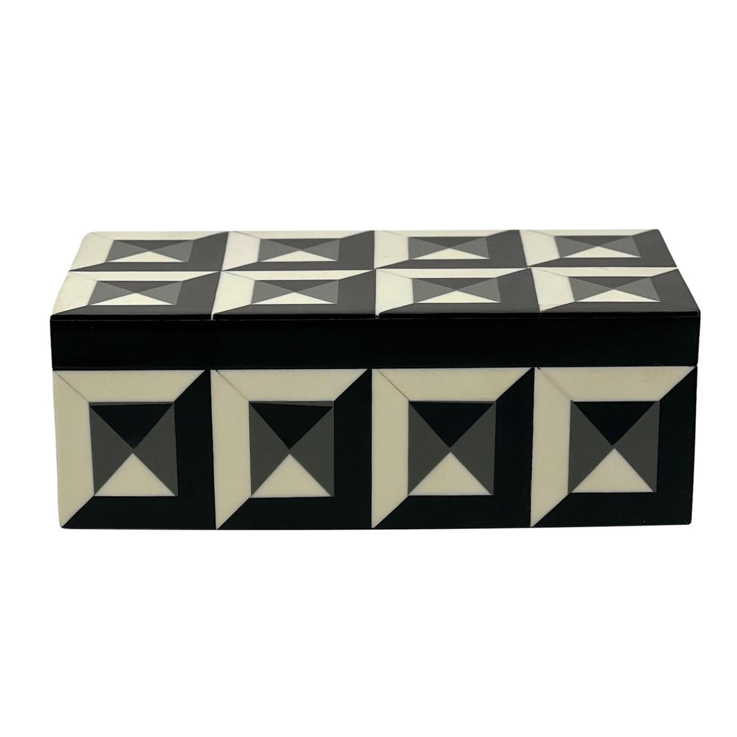 Black & White Geometric Box