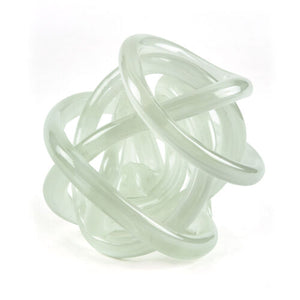 Handblown White Glass Knot
