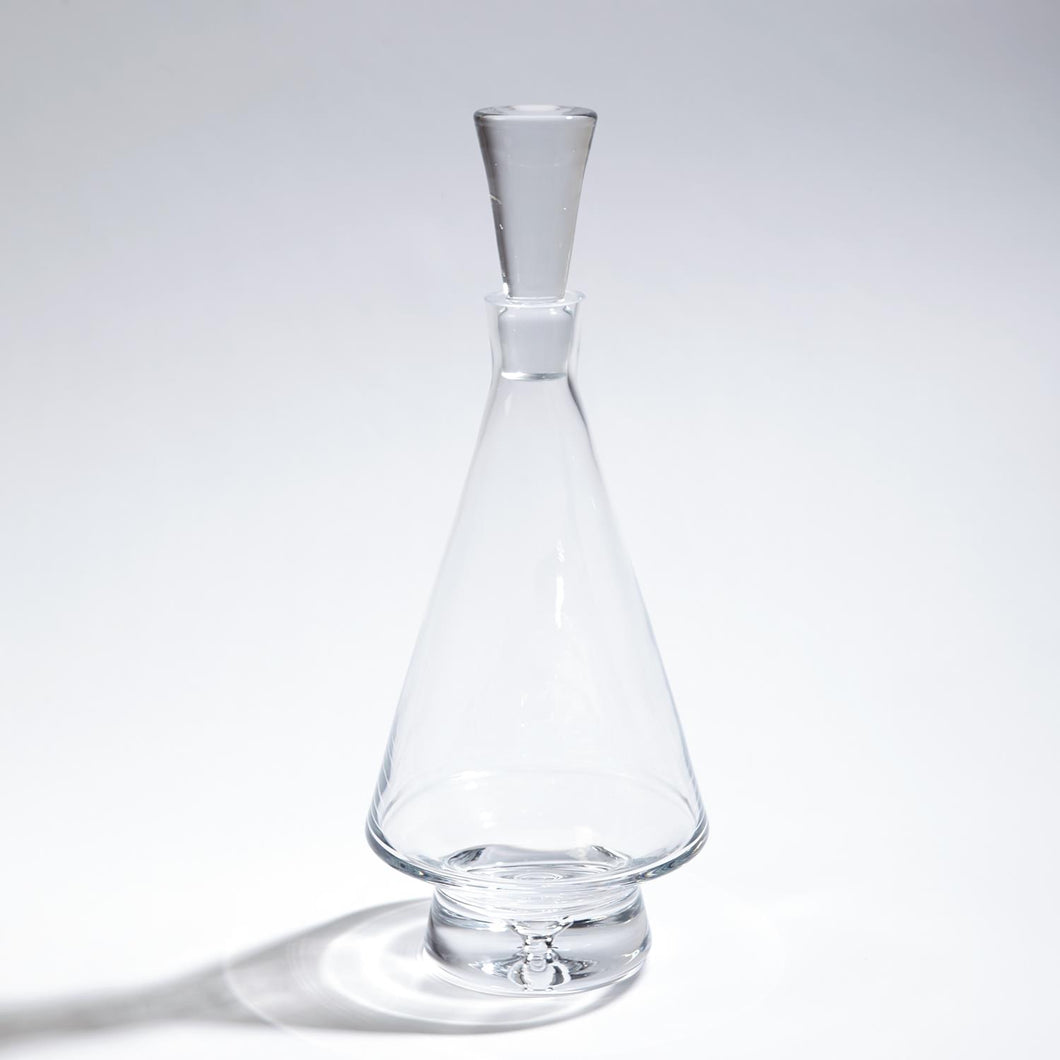 Clear Tall Fat Bottom Decanter