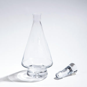 Clear Tall Fat Bottom Decanter