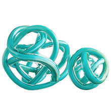 Load image into Gallery viewer, Teal Glass Knots
